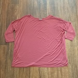 PIKO top. 3/4 sleeve. Size small. Color Rust.